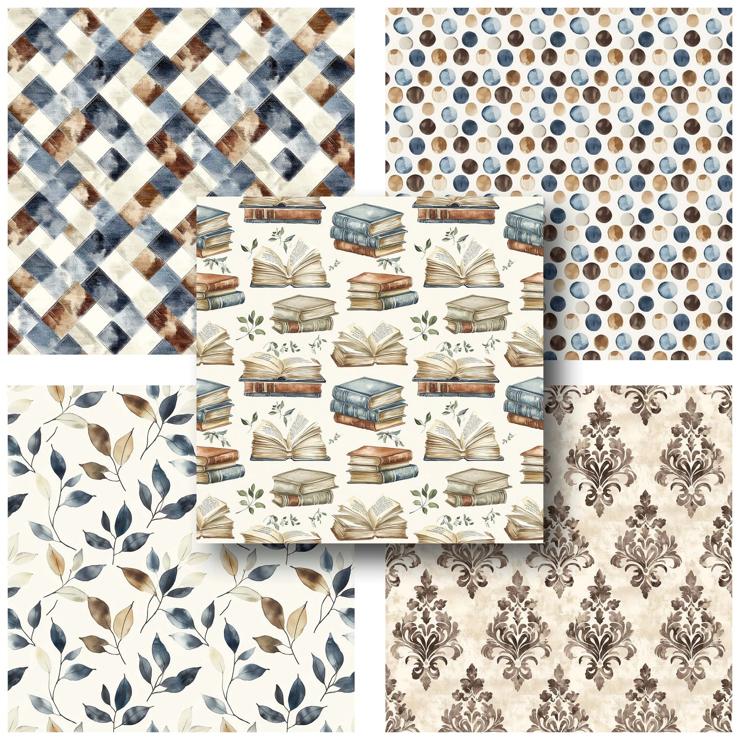 Gentleman's Study - 12X12 Scrapbook Paper Pack - 25-8219