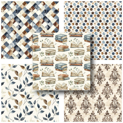 Gentleman's Study - 12X12 Scrapbook Paper Pack - 25-8219