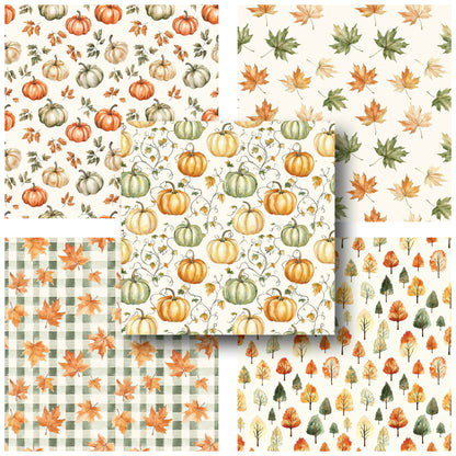 Rustic Autumn - 12X12 Fall Scrapbook Paper Pack - 25-8225