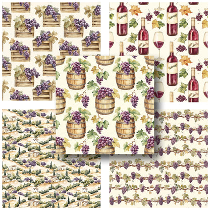 Autumn Vinyard - 12X12 Fall Scrapbook Paper Pack - 25-8230