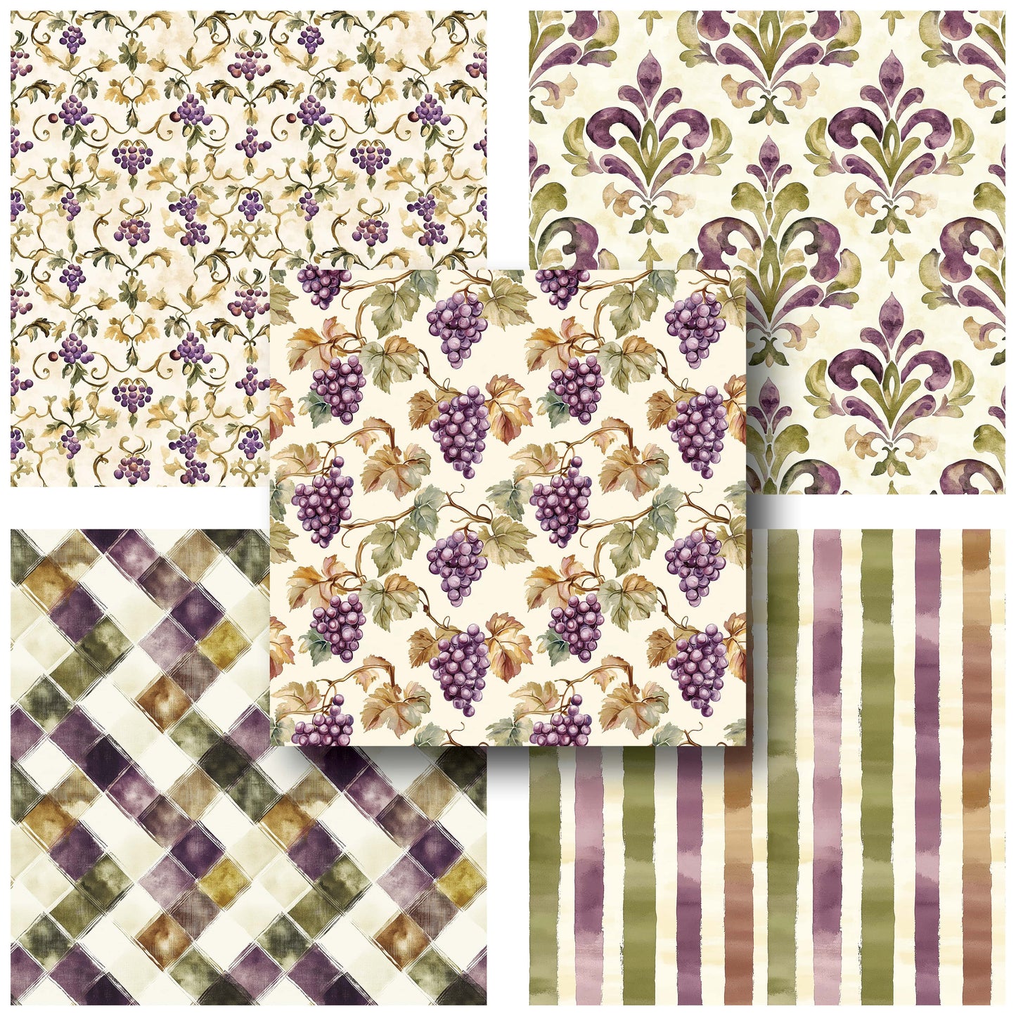 Autumn Vinyard - 12X12 Fall Scrapbook Paper Pack - 25-8230