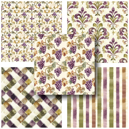 Autumn Vinyard - 12X12 Fall Scrapbook Paper Pack - 25-8230