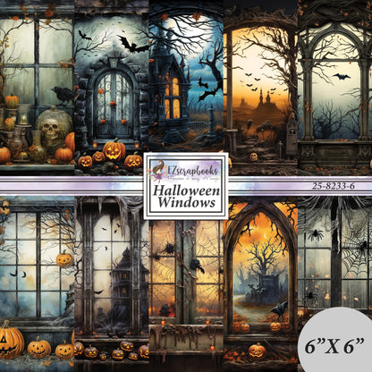 Halloween Windows - 6X6 Paper Pack - 25-8233-6