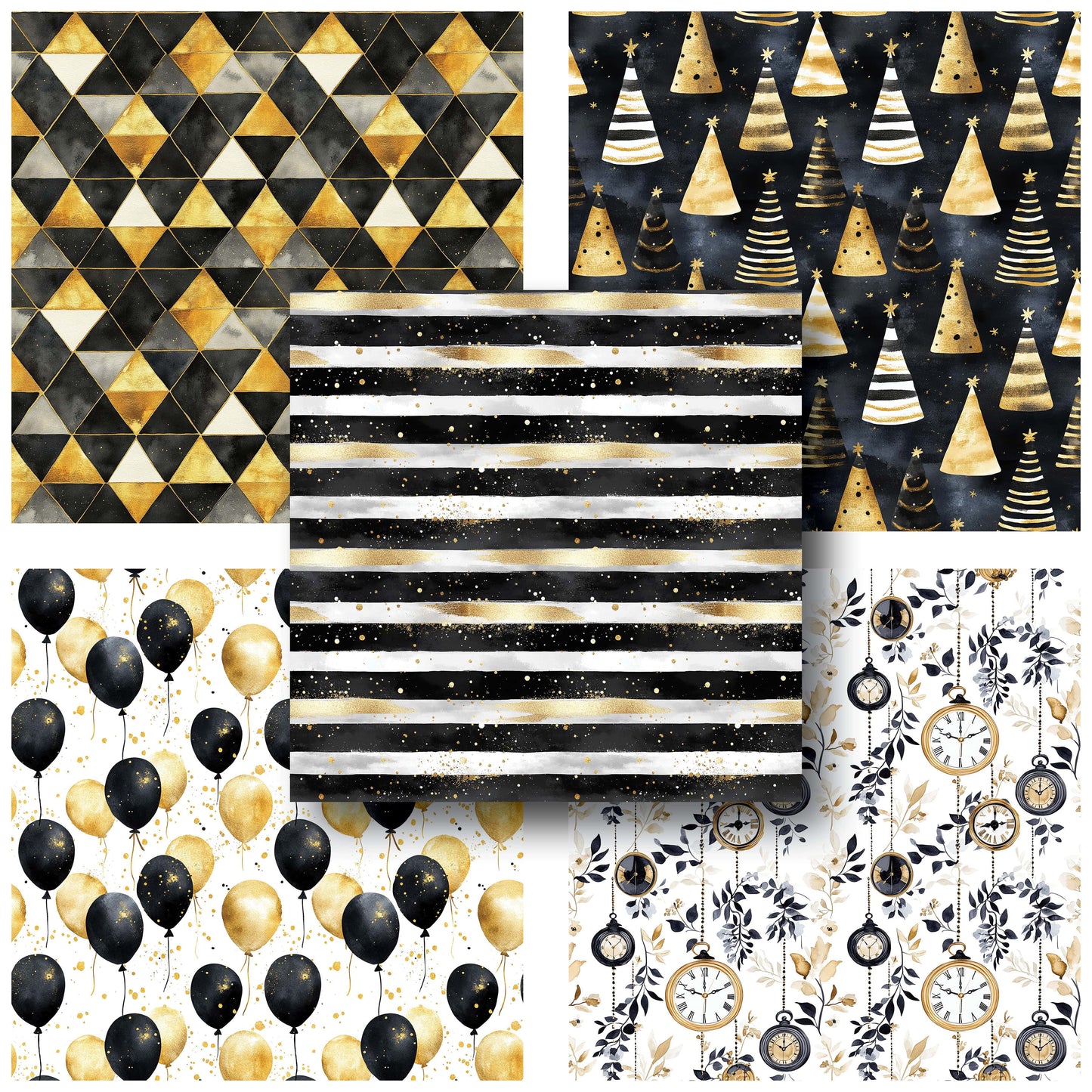 New Year's 2025 - 12X12 Scrapbook Paper Pack - 25-8235