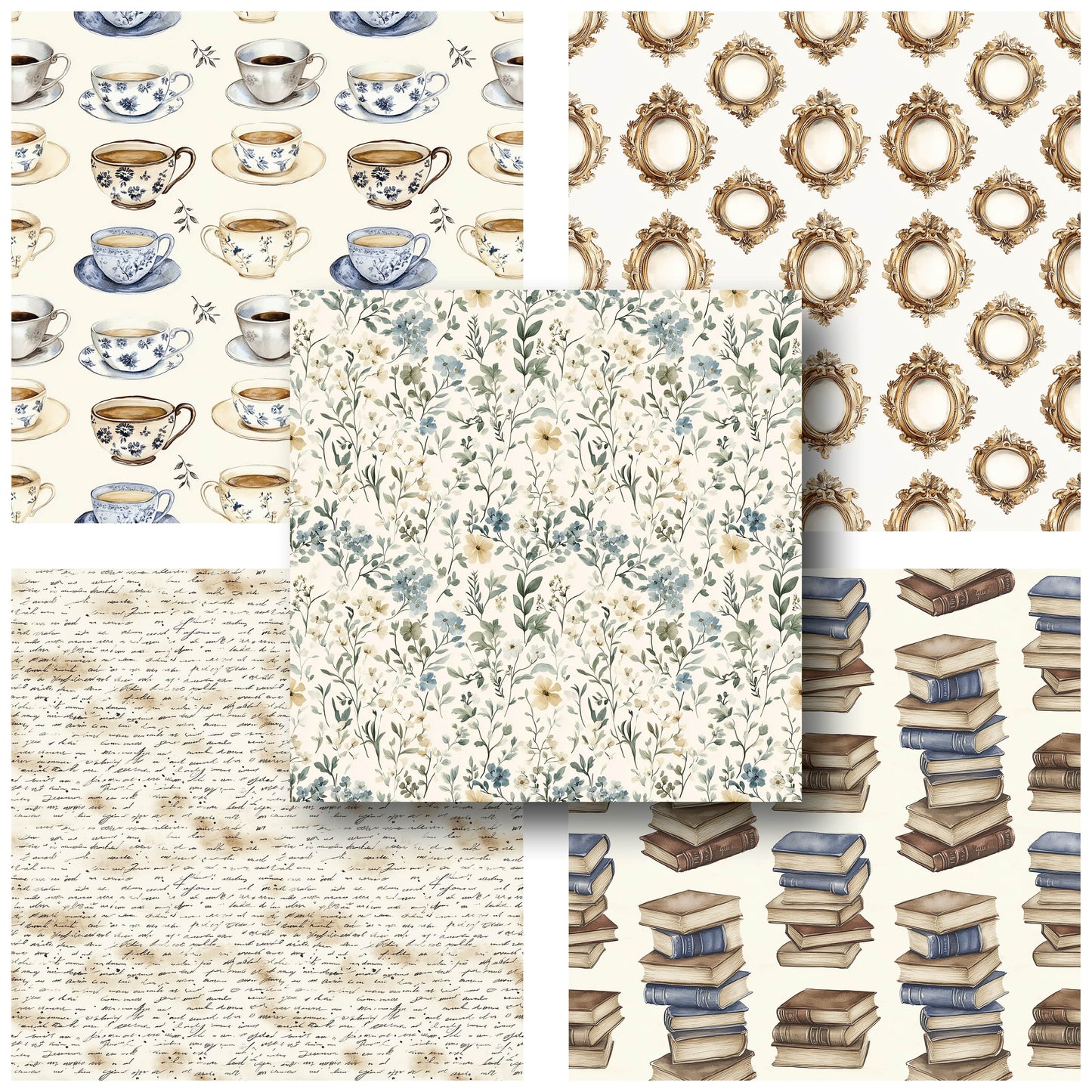 The Lady's Library - 12X12 Scrapbook Paper Pack - 25-8253