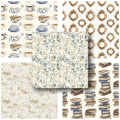 The Lady's Library - 12X12 Scrapbook Paper Pack - 25-8253