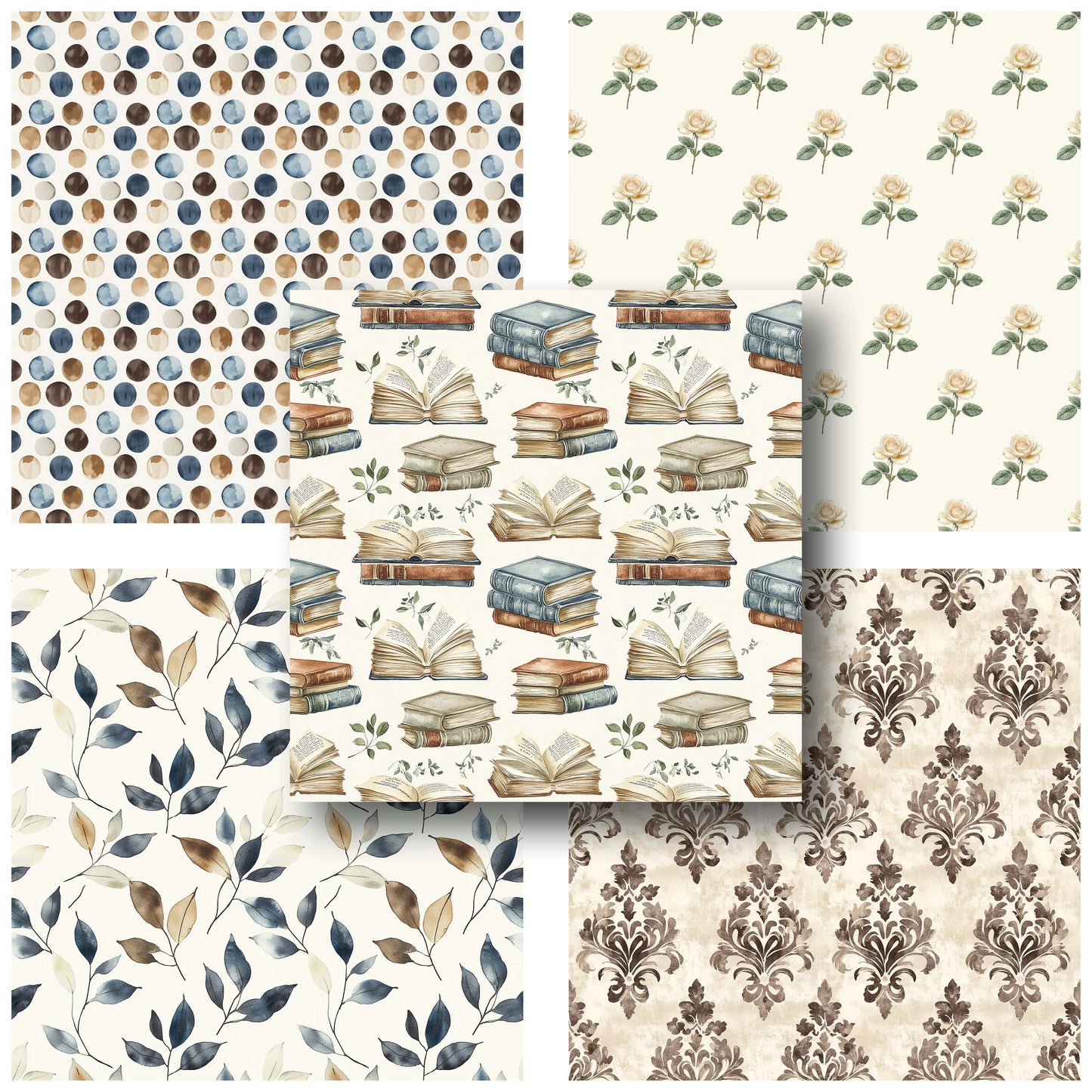 The Lady's Library - 12X12 Scrapbook Paper Pack - 25-8253