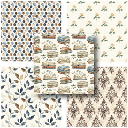 The Lady's Library - 12X12 Scrapbook Paper Pack - 25-8253