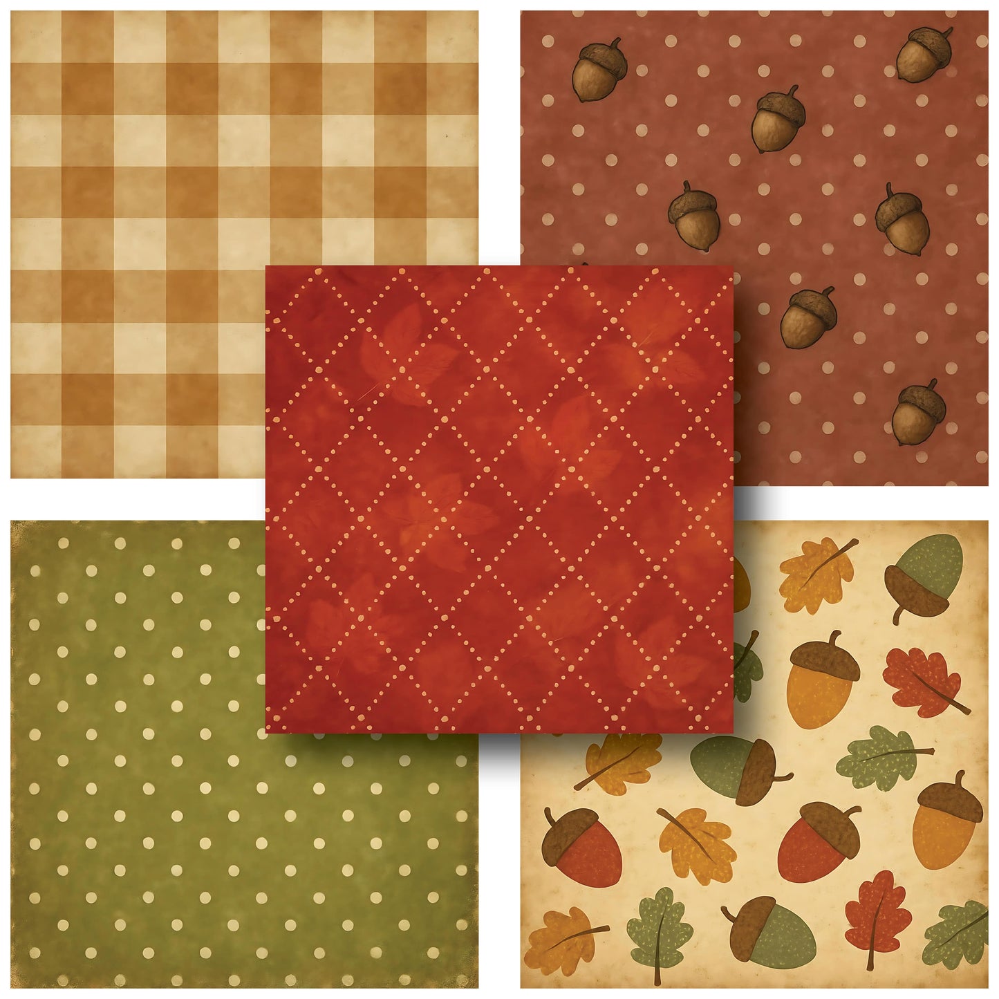 Retro Fall - 12X12 Fall Scrapbook Paper Pack - 25-8257