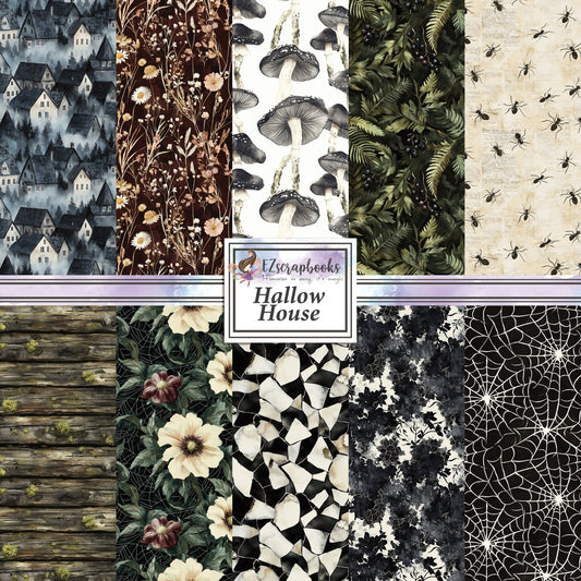 Hallow House - 12X12 Halloween Scrapbook Paper Pack - 25-8281