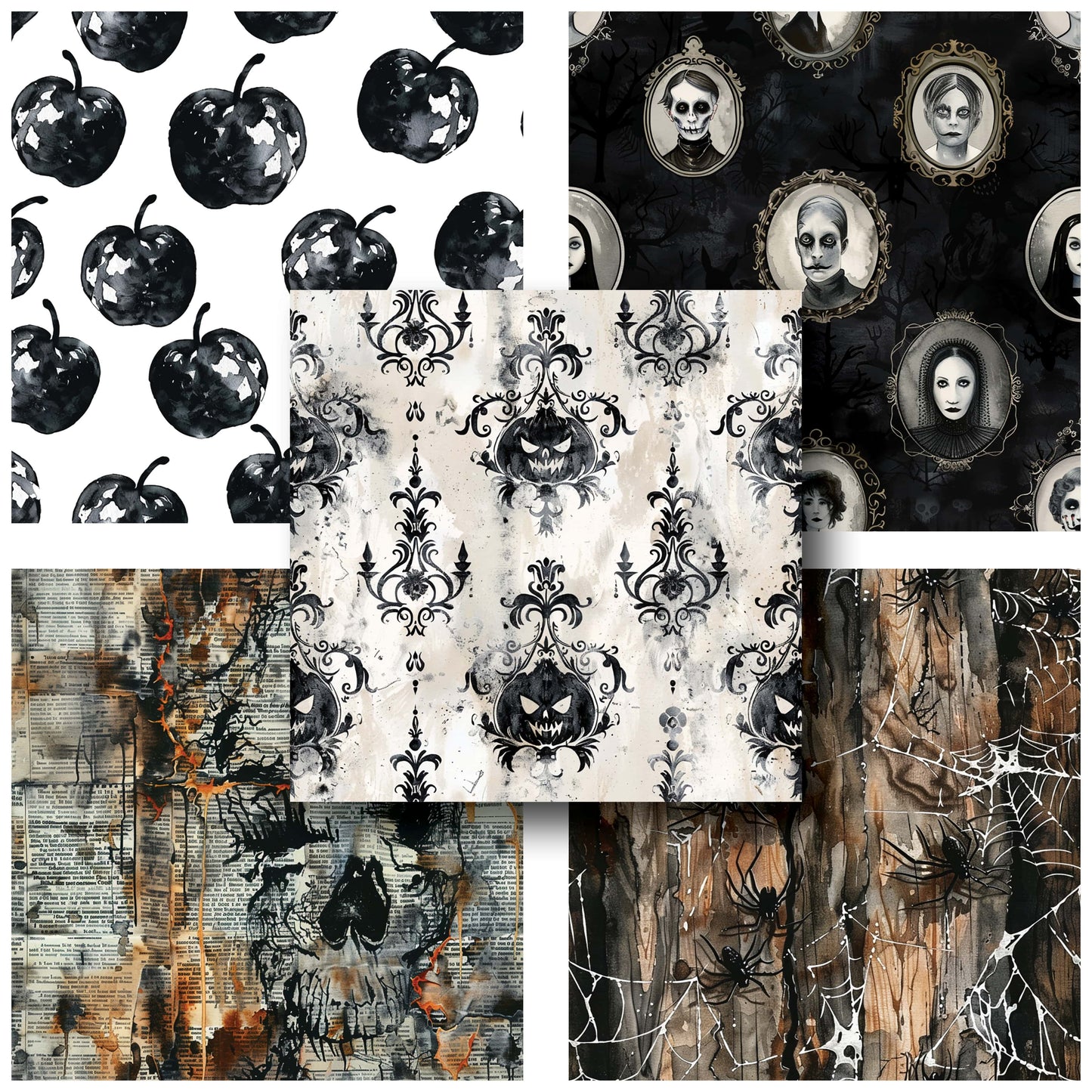 Spooky Mansion - 12X12 Halloween Scrapbook Paper Pack - 25-8282