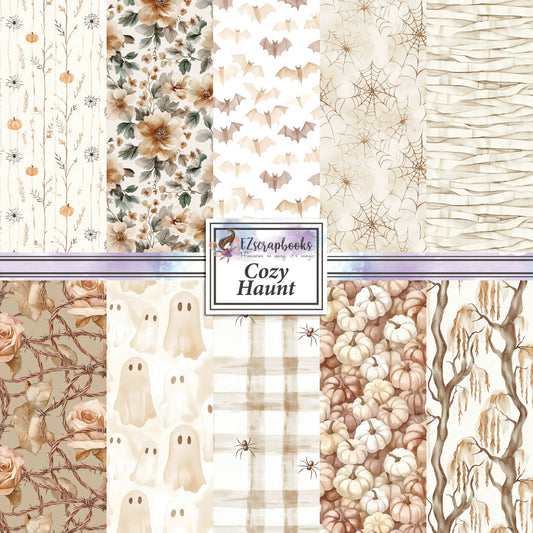 Cozy Haunt - 12X12 Halloween Scrapbook Paper Pack - 25-8284