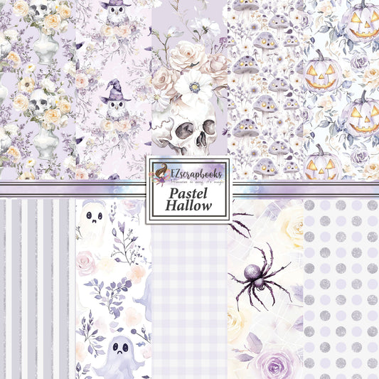 Pastel Hallow - 12X12 Halloween Scrapbook Paper Pack - 25-8299