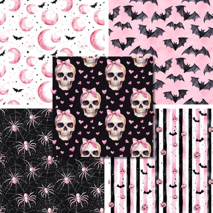 Cute Pink Halloween - 12X12 Scrapbook Paper Pack - 25-8335
