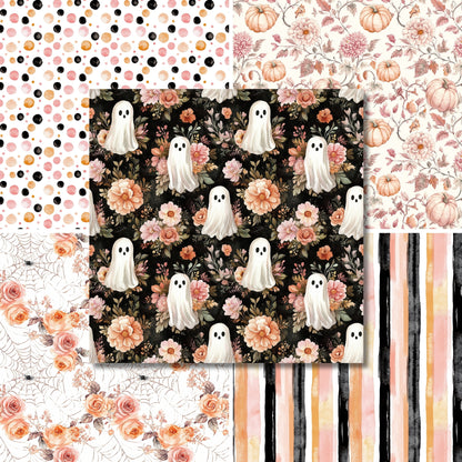 Floral Halloween - 12X12 Scrapbook Paper Pack - 25-8336