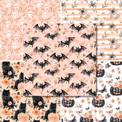 Floral Halloween - 12X12 Scrapbook Paper Pack - 25-8336