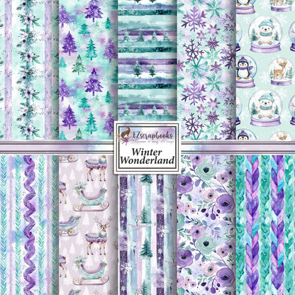 Winter Wonderland - 12X12 Christmas Scrapbook Paper Pack - 25-8340
