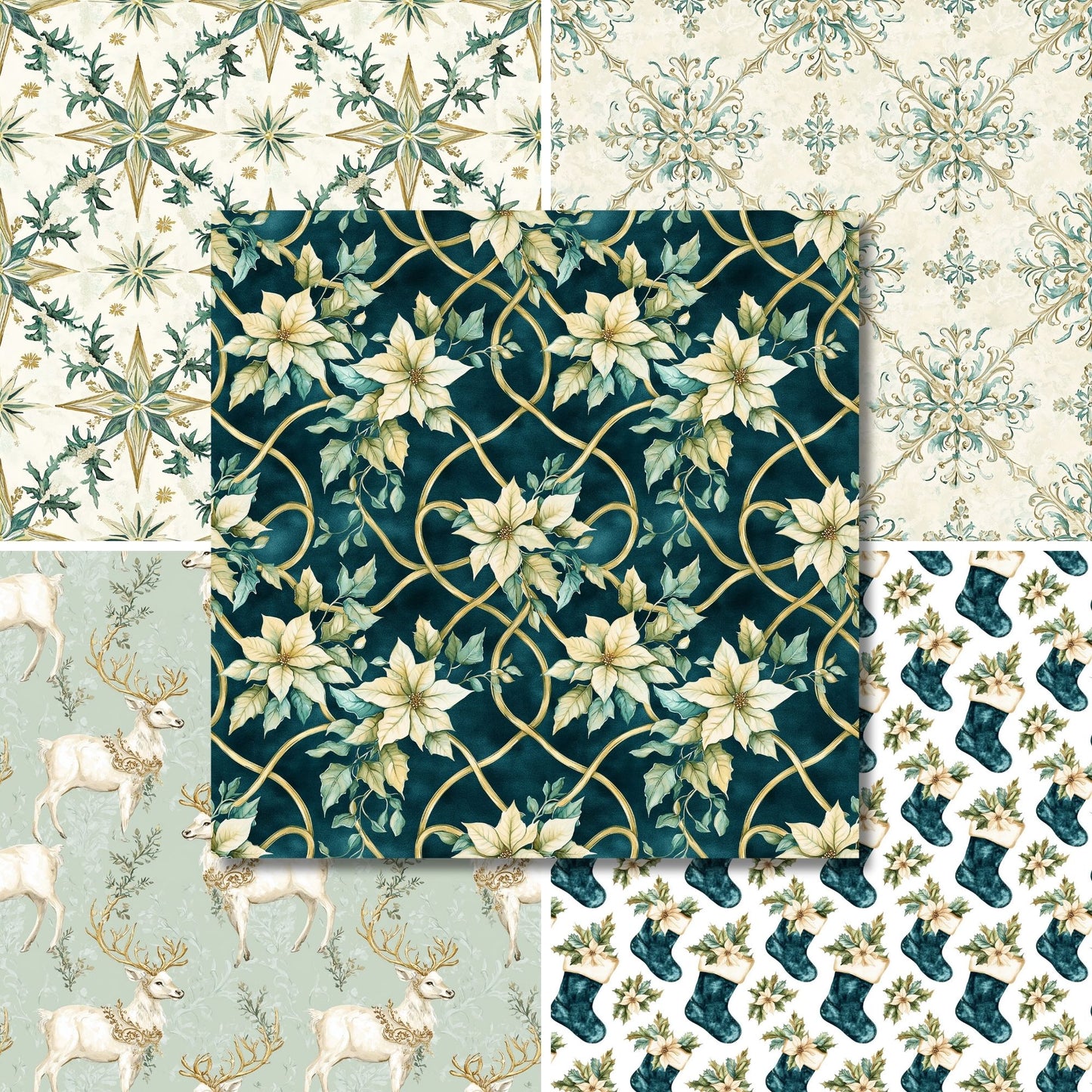 Luxe Noel - 12X12 Christmas Scrapbook Paper Pack - 25-8342