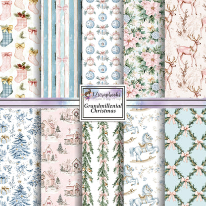 Grandmillenial Christmas - 12X12 Scrapbook Paper Pack - 25-8343