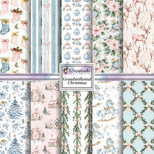 Grandmillenial Christmas - 12X12 Scrapbook Paper Pack - 25-8343