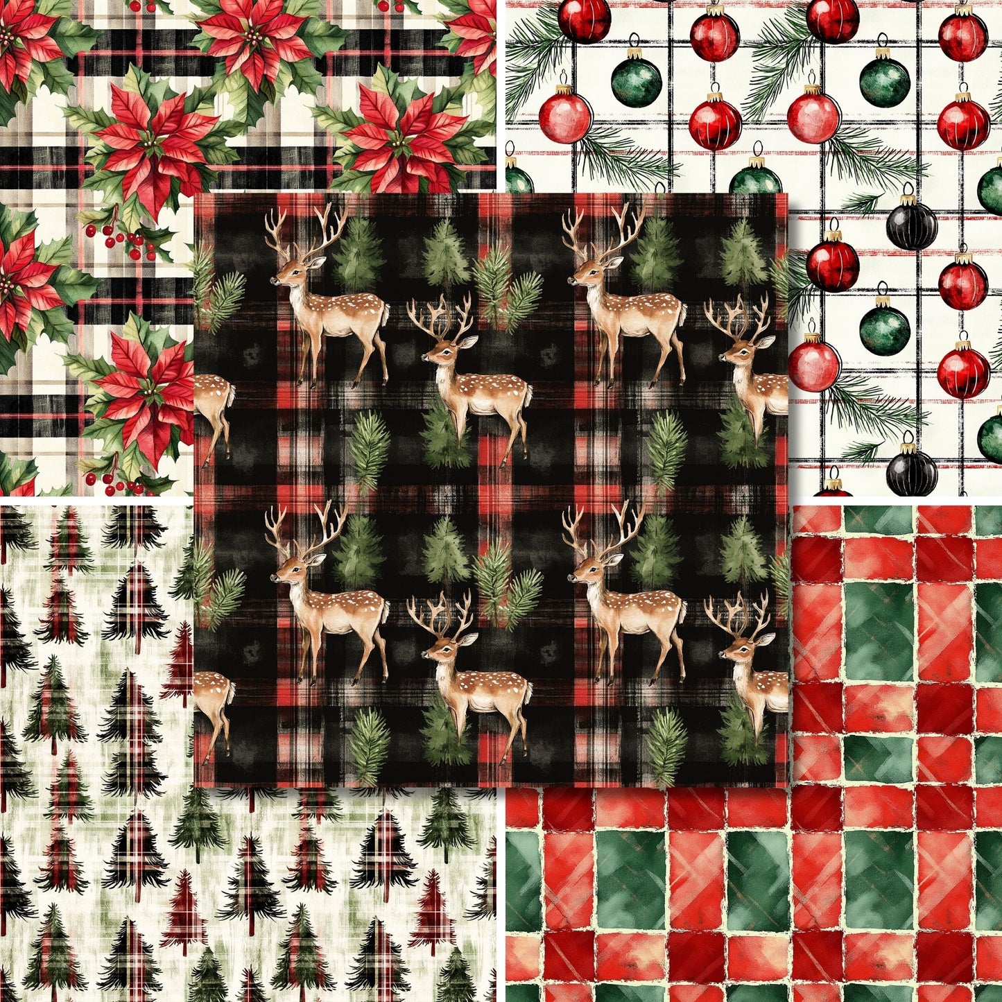 Farmhouse Christmas - 12X12 Scrapbook Paper Pack - 25-8345