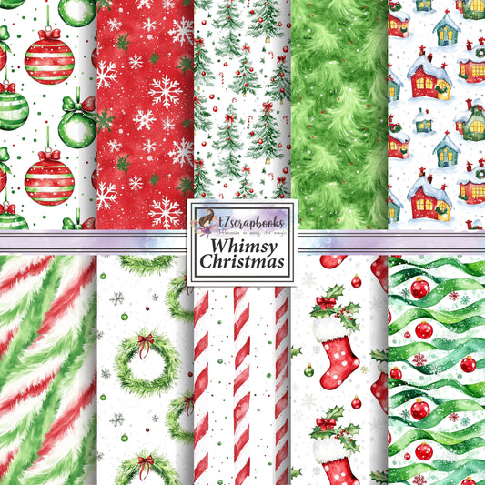 Whimsy Christmas - 12X12 Christmas Scrapbook Paper Pack - 25-8347