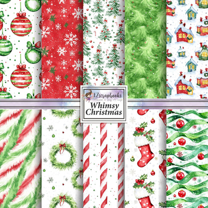 Whimsy Christmas - 12X12 Scrapbook Paper Pack - 25-8347