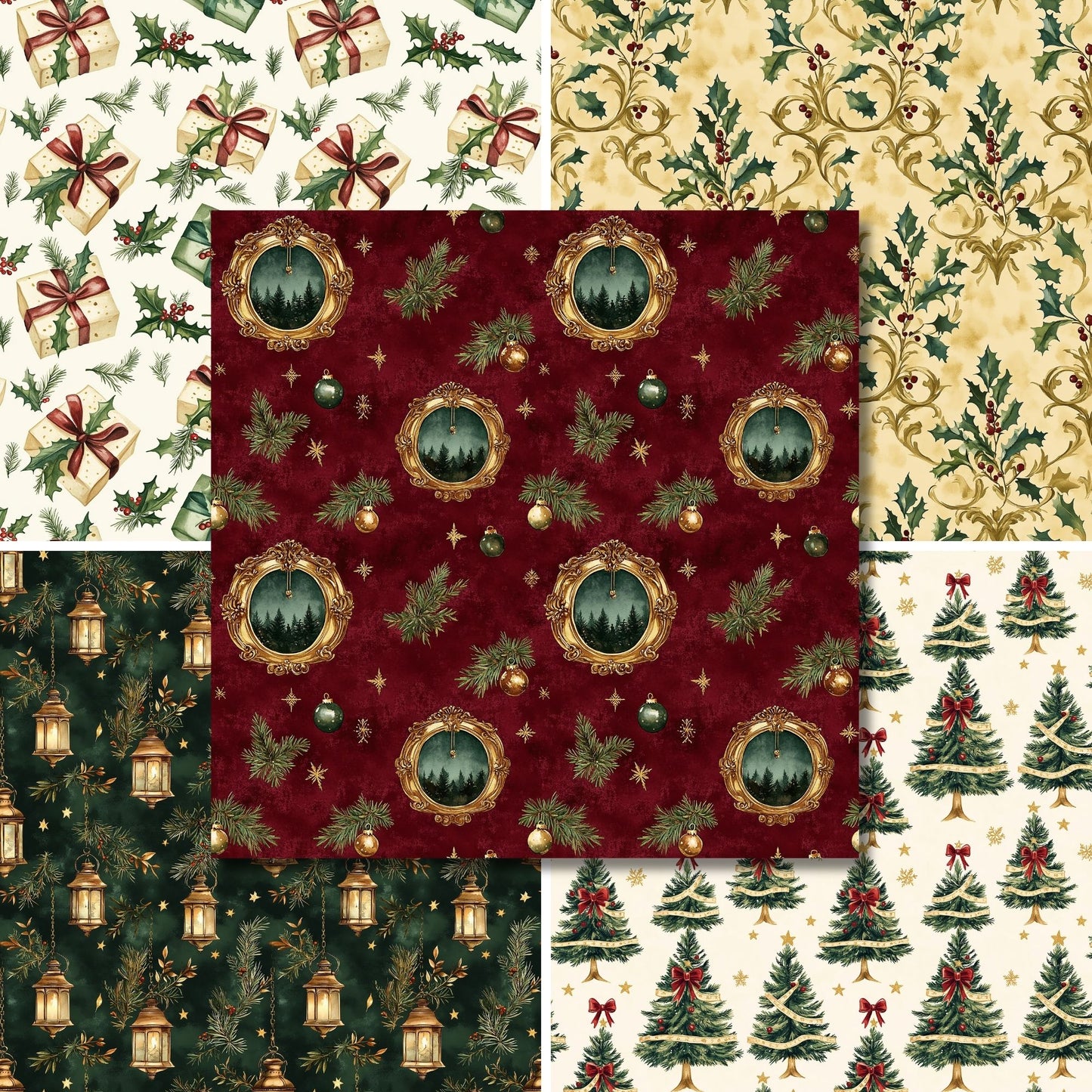 Victorian Christmas - 12X12 Scrapbook Paper Pack - 25-8349
