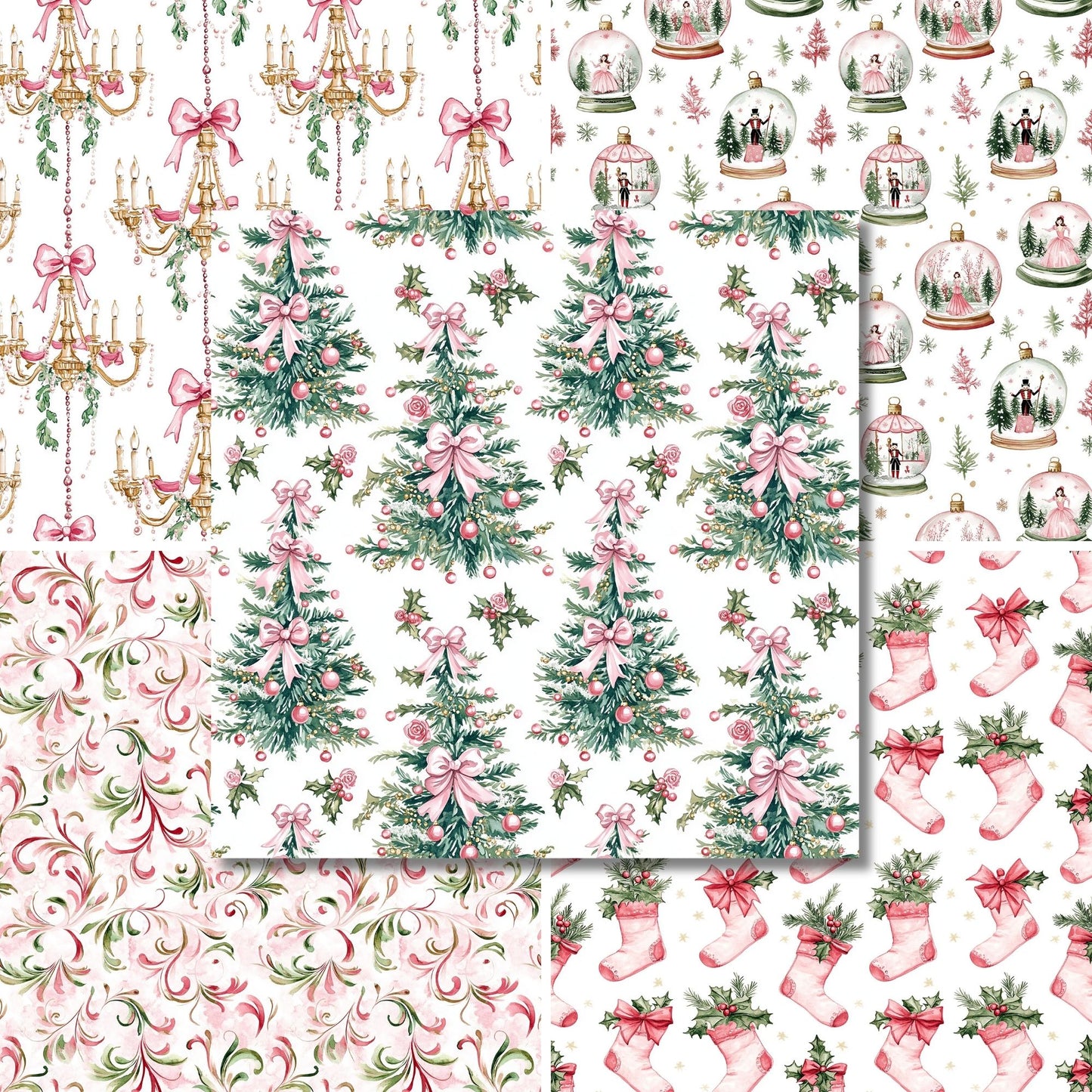 Coquette Christmas - 12X12 Scrapbook Paper Pack - 25-8351