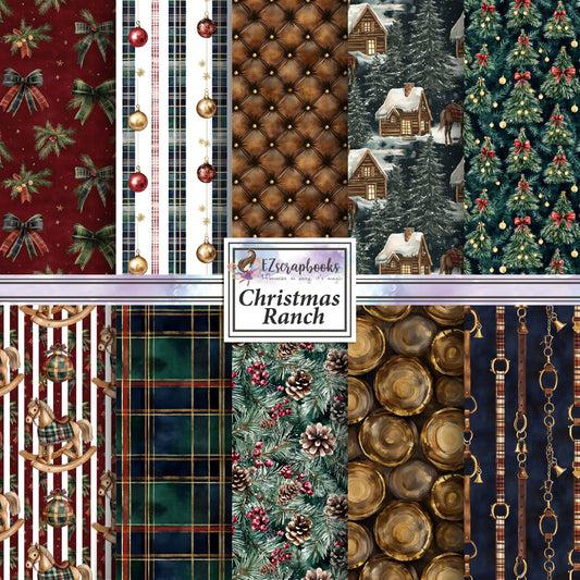 Christmas Ranch - 12X12 Scrapbook Paper Pack - 25-8352
