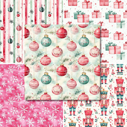 Pastel Whimsy Christmas - 12X12 Scrapbook Paper Pack - 25-8353