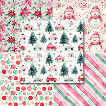 Pastel Whimsy Christmas - 12X12 Scrapbook Paper Pack - 25-8353