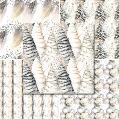 Neutral Christmas - 12X12 Scrapbook Paper Pack - 25-8354