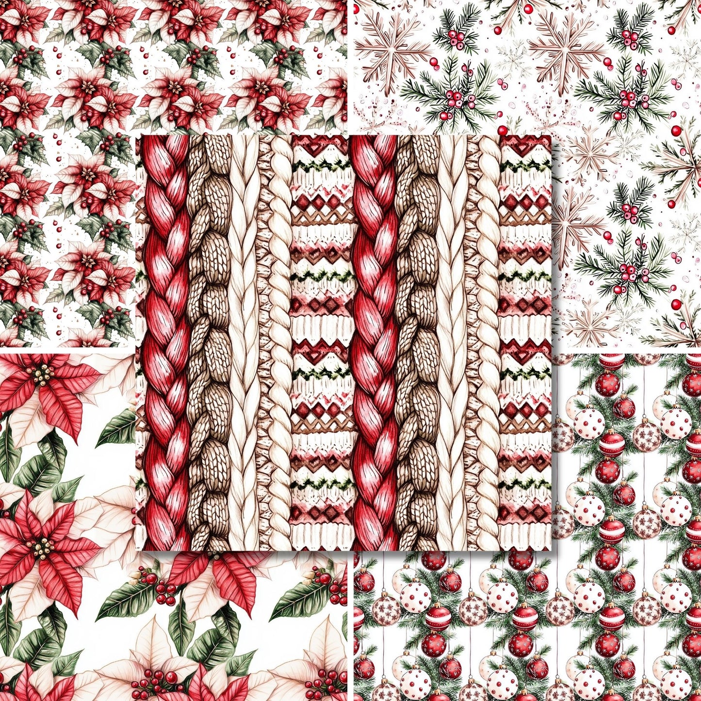 Santa's Village - 12X12 Christmas Scrapbook Paper Pack - 25-8355