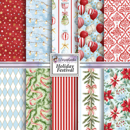 Holiday Festival - 12X12 Scrapbook Paper Pack - 25-8361