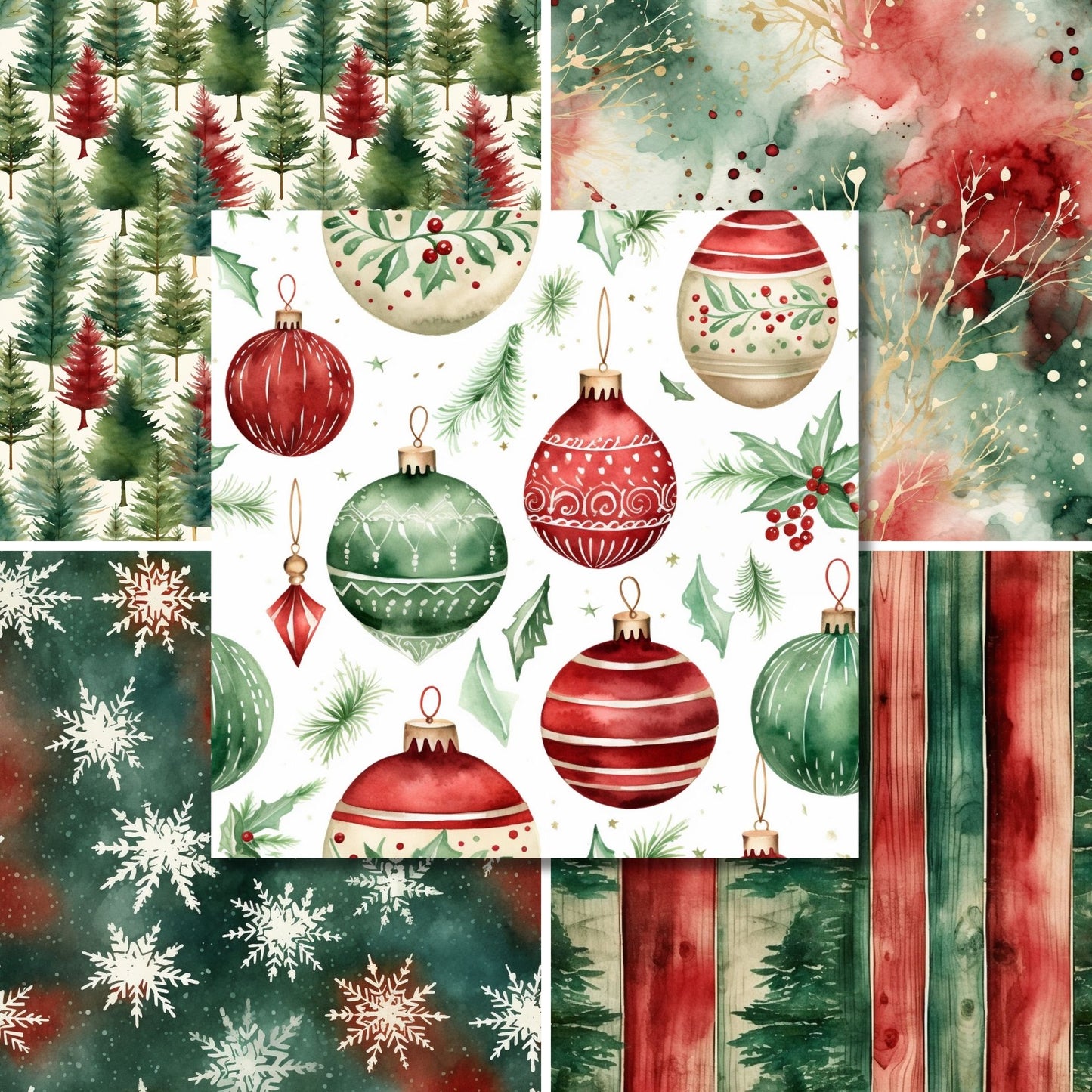 Classic Rustic Christmas - 12X12 Scrapbook Paper Pack - 25-8363