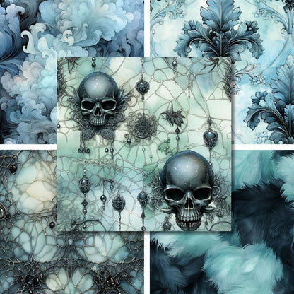 Gothic Winter - 12X12 Halloween Scrapbook Paper Pack - 25-8370