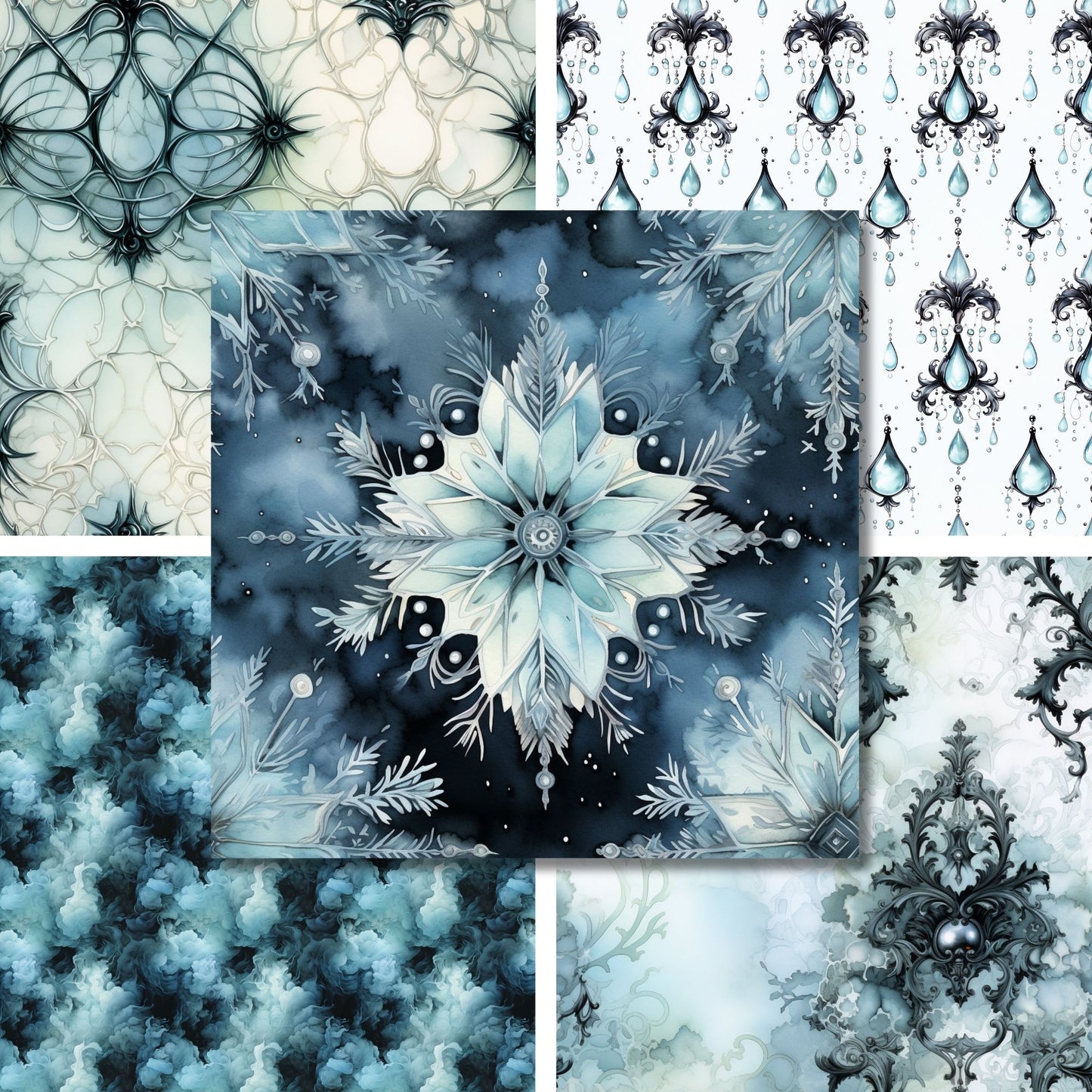 Gothic Winter - 12X12 Halloween Scrapbook Paper Pack - 25-8370