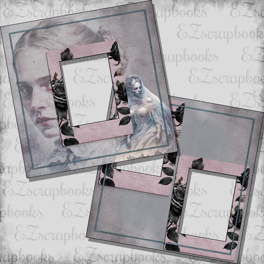 Haunted Mansion Girl - EZ Digital Scrapbook Pages - INSTANT DOWNLOAD