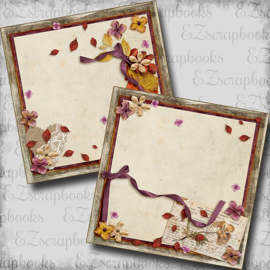 Falling Leaves NPM - Scrapbook Layout - 25-873