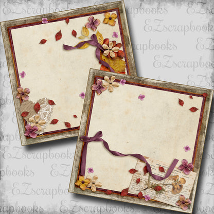 Falling Leaves NPM - Scrapbook Layout - 25-873