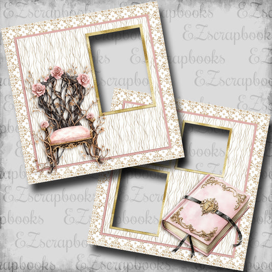 Enchanted Princess Journal - EZ Digital Scrapbook Quick Pages - INSTANT DOWNLOAD