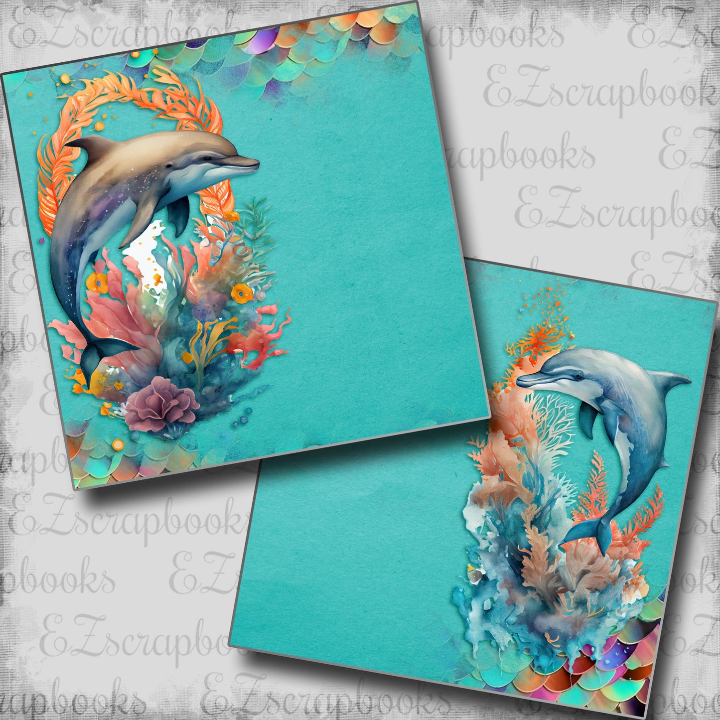 Underwater Sea Life Dolphins NPM - 6937