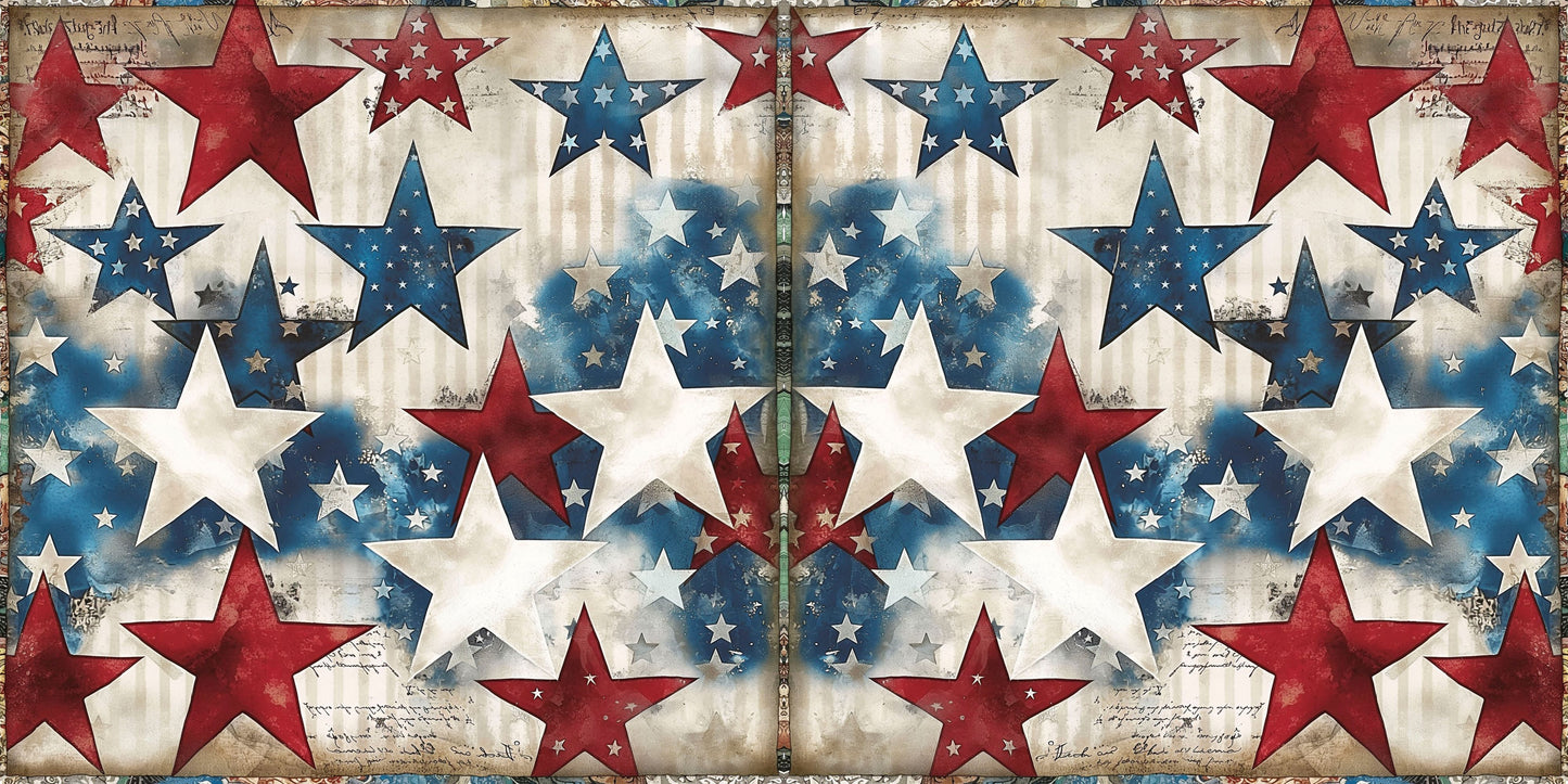 Patriotic Grunge Stars NPM - 24-535