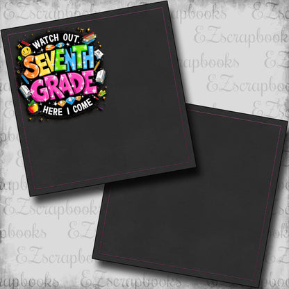 Seventh Grade Girl NPM - Scrapbook Layout - 25-701