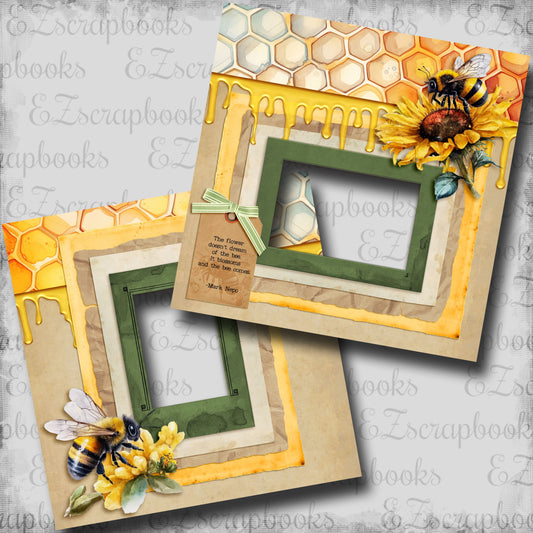 Blossom & Bee - EZ Digital Scrapbook Pages - INSTANT DOWNLOAD