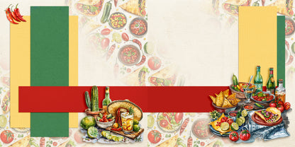 Cinco de Mayo NPM - Set of 5 Double Page Scrapbook Layouts - 1943