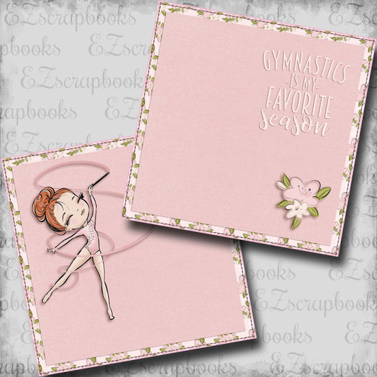 Gymnastics Season Ginger NPM - Scrapbook Layout - 24-625