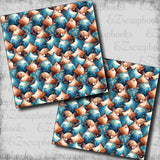 Blue Birthday Balloons - Scrapbook Papers - 24-110