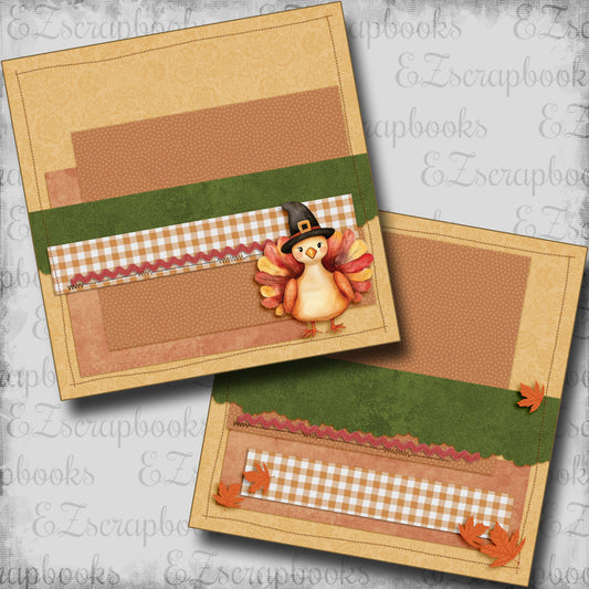 Turkey - Pilgrim Hat NPM - Scrapbook Layout - 24-859